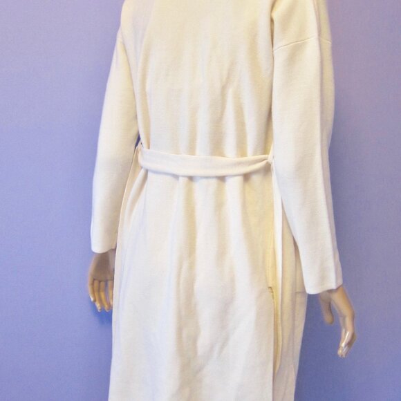 WILFRED IVORY BELIZE Long Cardigan Merino Wool Sweater XS - Picture 5 of 6